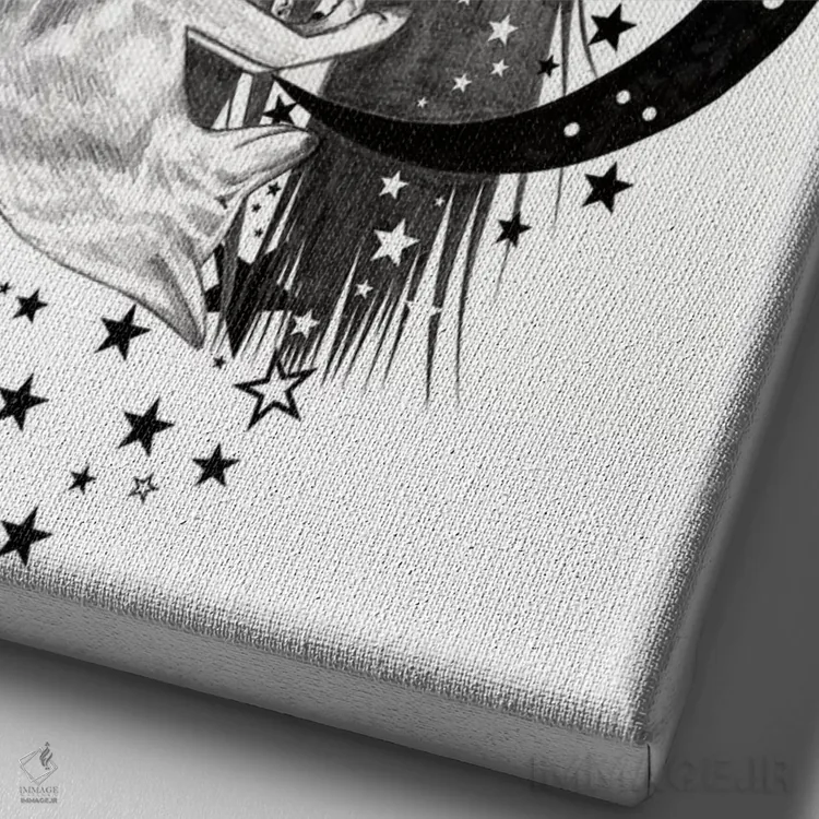 تابلو دایره اثر آندریا هرنیاک - نمای نزدیک بافت بوم