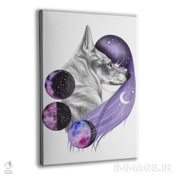 تابلو جادوی ماه اثر آندریا هرنیاک - نمای پرسپکتیو محصول