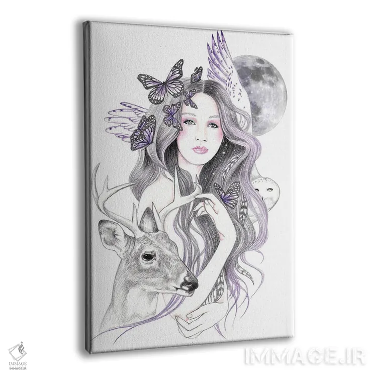 تابلو ماه روحانی اثر آندریا هرنیاک - نمای پرسپکتیو محصول