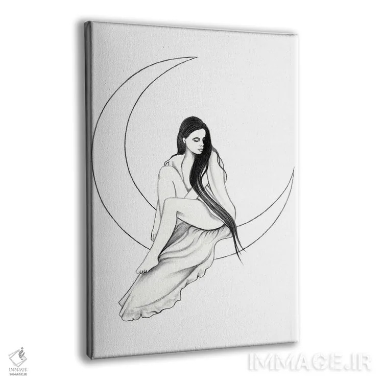 تابلو ماه اثر آندریا هرنیاک - نمای پرسپکتیو محصول