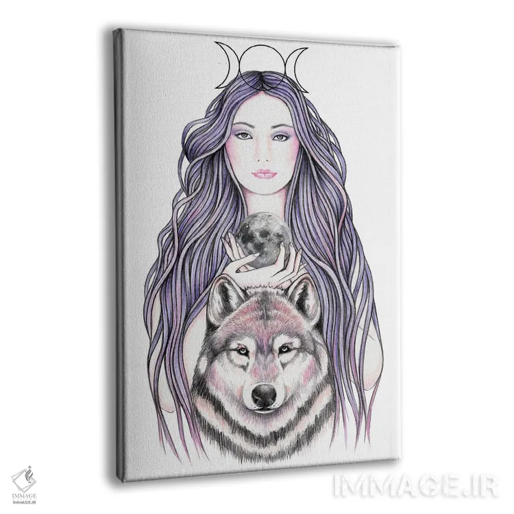 تابلو مهتاب مرموز اثر آندریا هرنیاک - نمای پرسپکتیو محصول