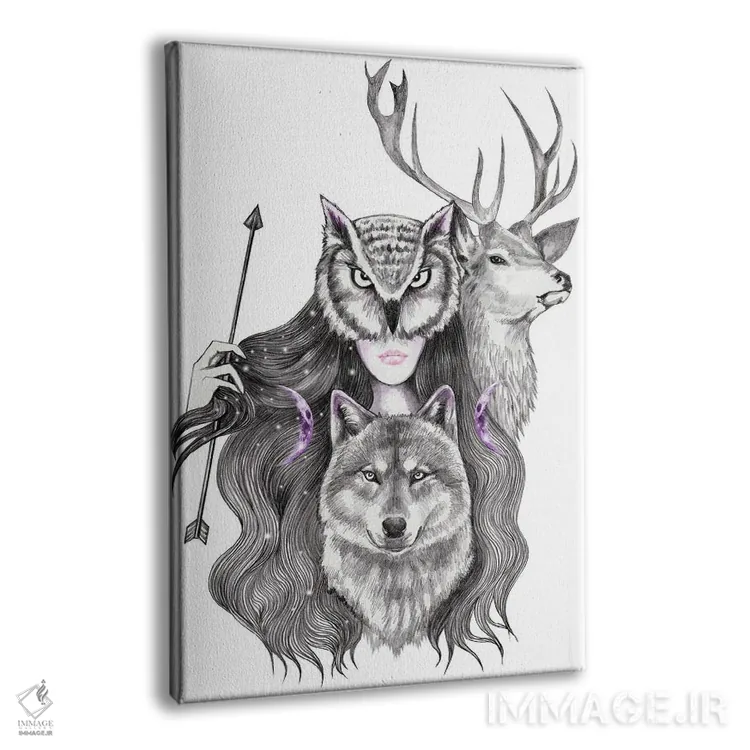 تابلو آرتمیس (الهه ماه یونان) اثر آندریا هرنیاک - نمای پرسپکتیو محصول