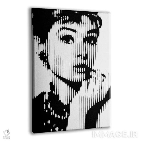 تابلو آدری هپبورن ۳ (نسخه سوم) اثر احمد شریف - نمای پرسپکتیو محصول