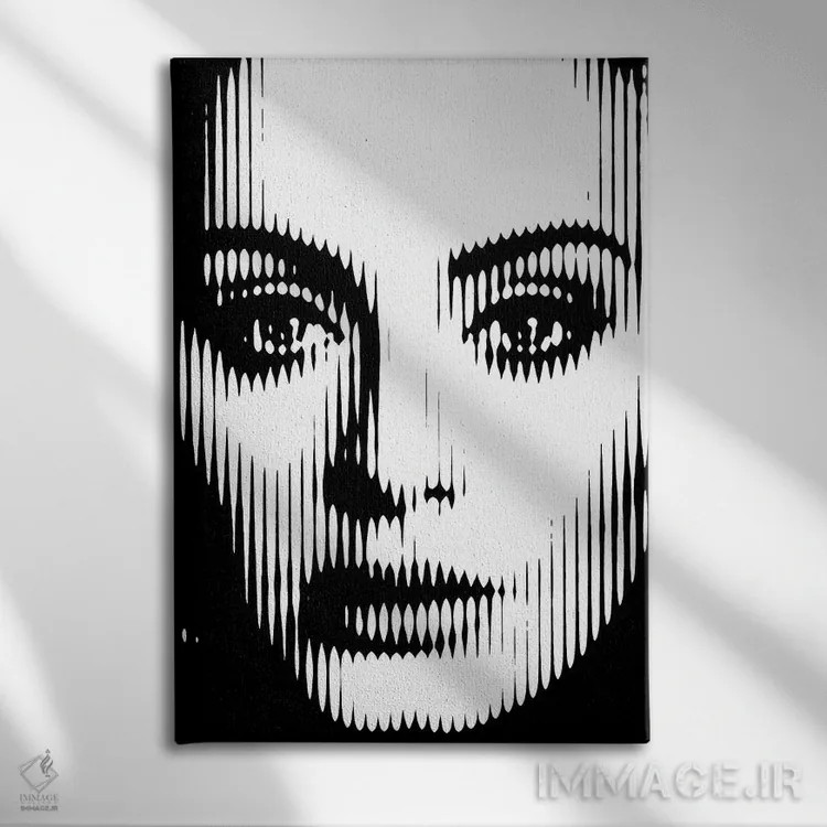 تابلو ادل (نام زنانه) اثر احمد شریف - نمای روبهرو روی دیوار