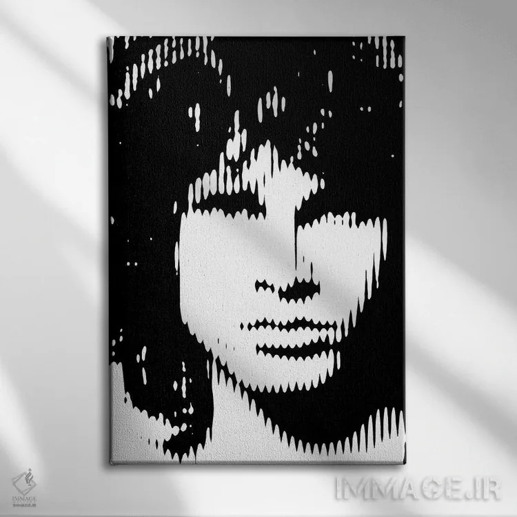 تابلو جیم موریسون ۳ (نسخه سوم) اثر احمد شریف - نمای روبهرو روی دیوار
