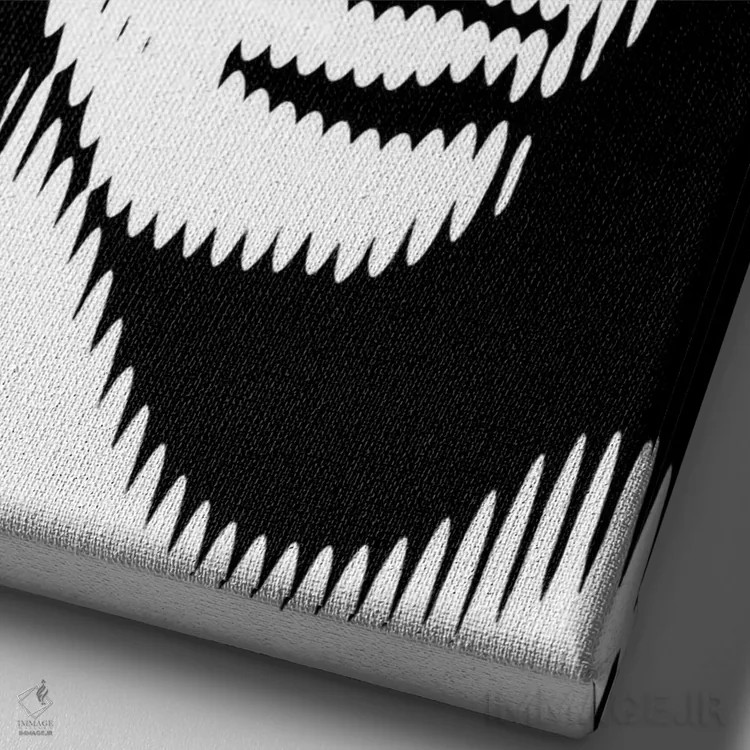 تابلو جیم موریسون ۳ (نسخه سوم) اثر احمد شریف - نمای نزدیک بافت بوم