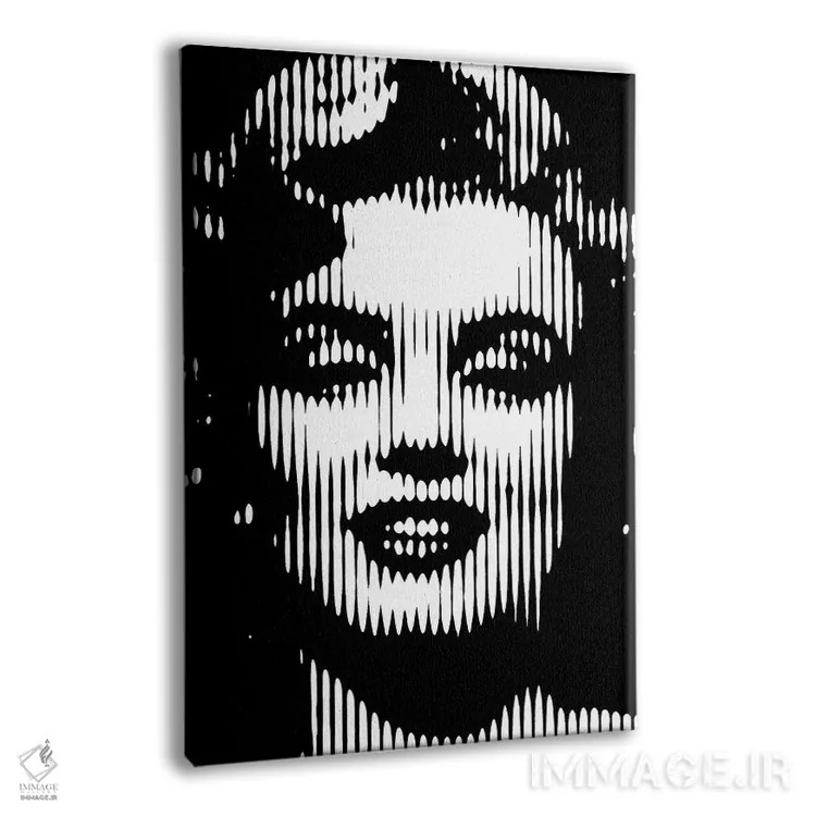 تابلو مرلین مونرو ۳ (نسخه سوم) اثر احمد شریف - نمای پرسپکتیو محصول