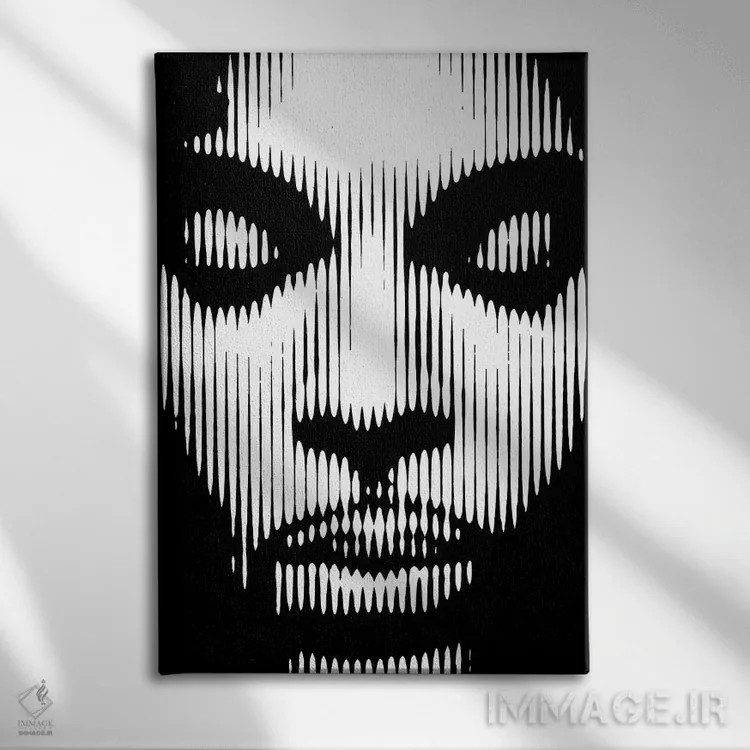 تابلو پرینس ۲ (نسخه دوم) اثر احمد شریف - نمای روبهرو روی دیوار