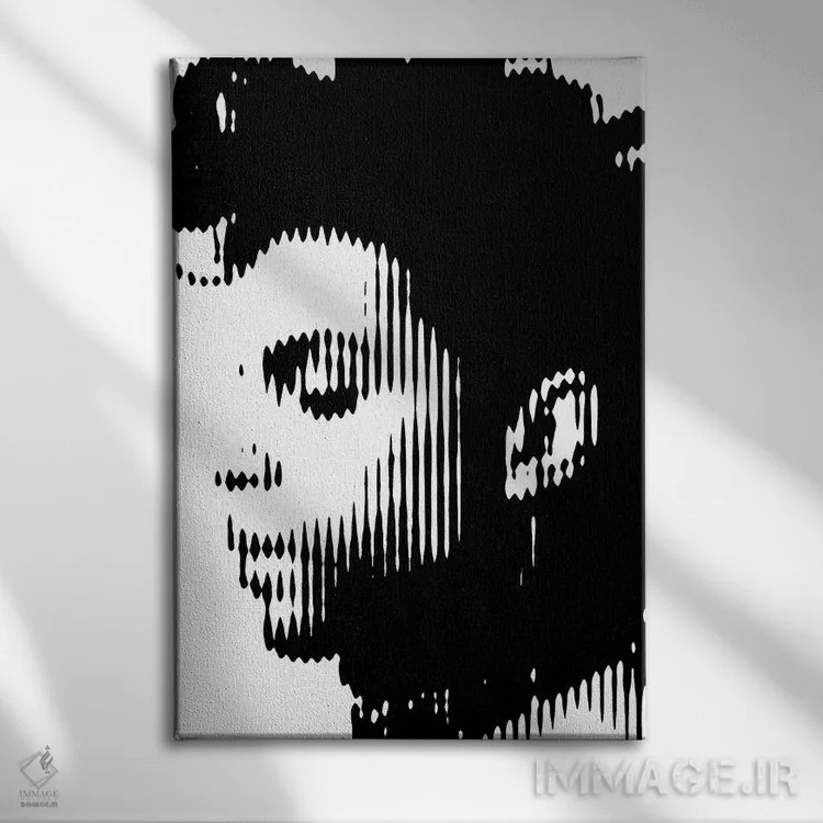 تابلو پرینس ۳ (نسخه سوم) اثر احمد شریف - نمای روبهرو روی دیوار