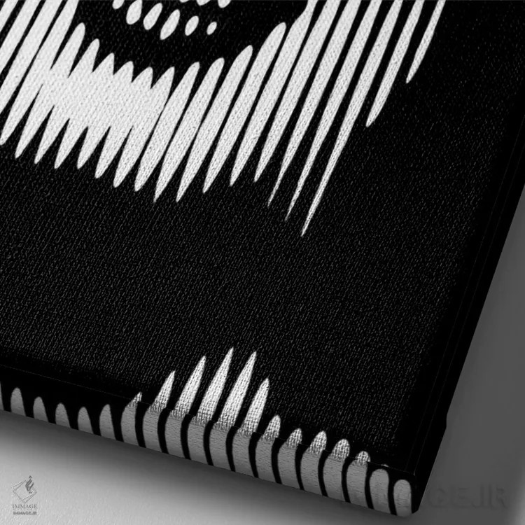 تابلو مرلین مونرو ۳ (نسخه سوم) اثر احمد شریف - نمای نزدیک بافت بوم