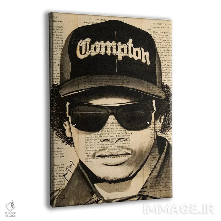 تابلو ایزی-ئی (خواننده رپ) اثر احمد شریف - نمای پرسپکتیو محصول