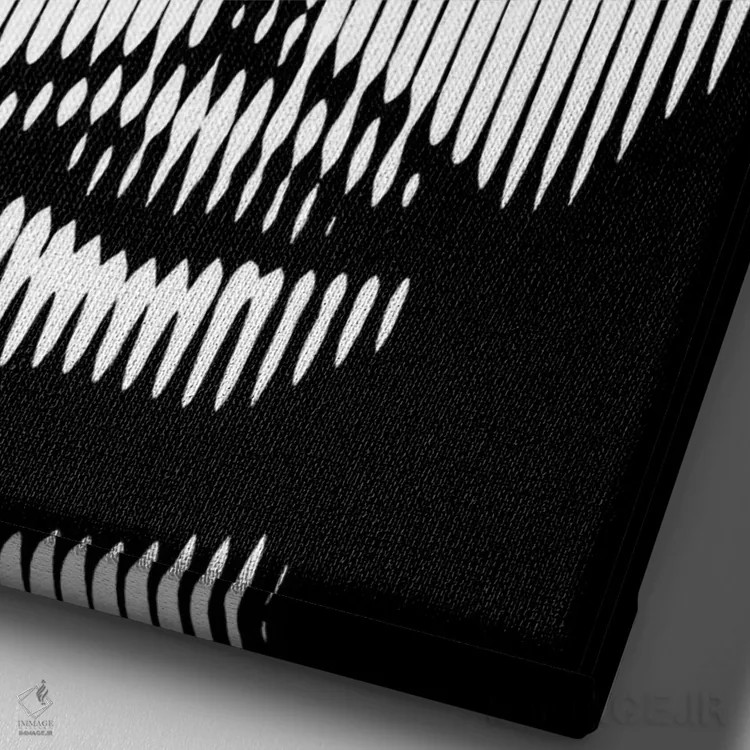 تابلو پرینس ۲ (نسخه دوم) اثر احمد شریف - نمای نزدیک بافت بوم