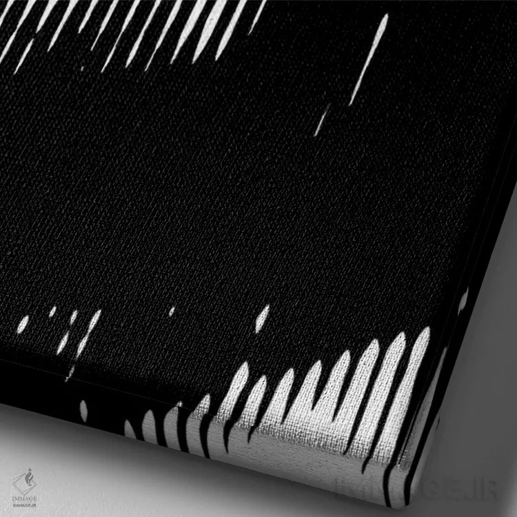 تابلو پرینس ۳ (نسخه سوم) اثر احمد شریف - نمای نزدیک بافت بوم