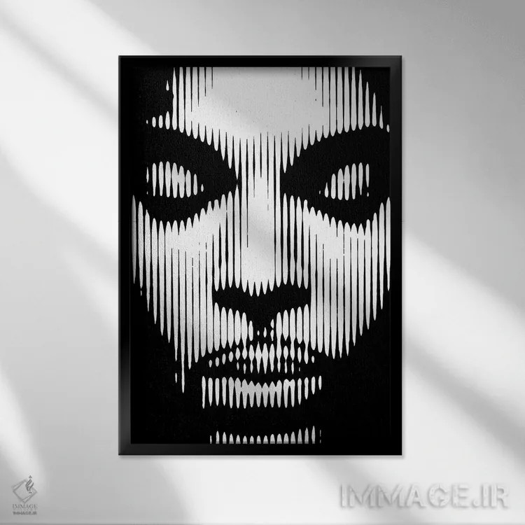 تابلو پرینس ۲ (نسخه دوم) اثر احمد شریف - نمای قابدار مشکی