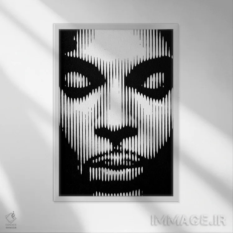 تابلو پرینس ۲ (نسخه دوم) اثر احمد شریف - نمای قابدار سفید