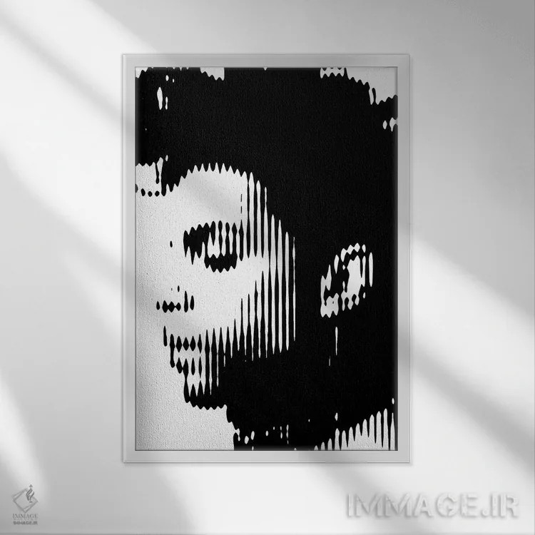 تابلو پرینس ۳ (نسخه سوم) اثر احمد شریف - نمای قابدار سفید