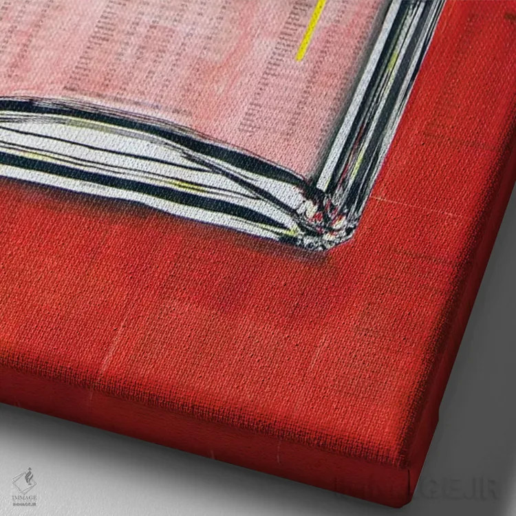 تابلو BLM? 7 (ابهام در معنی، احتمالاً Black Lives Matter) اثر احمد شریف - نمای نزدیک بافت بوم