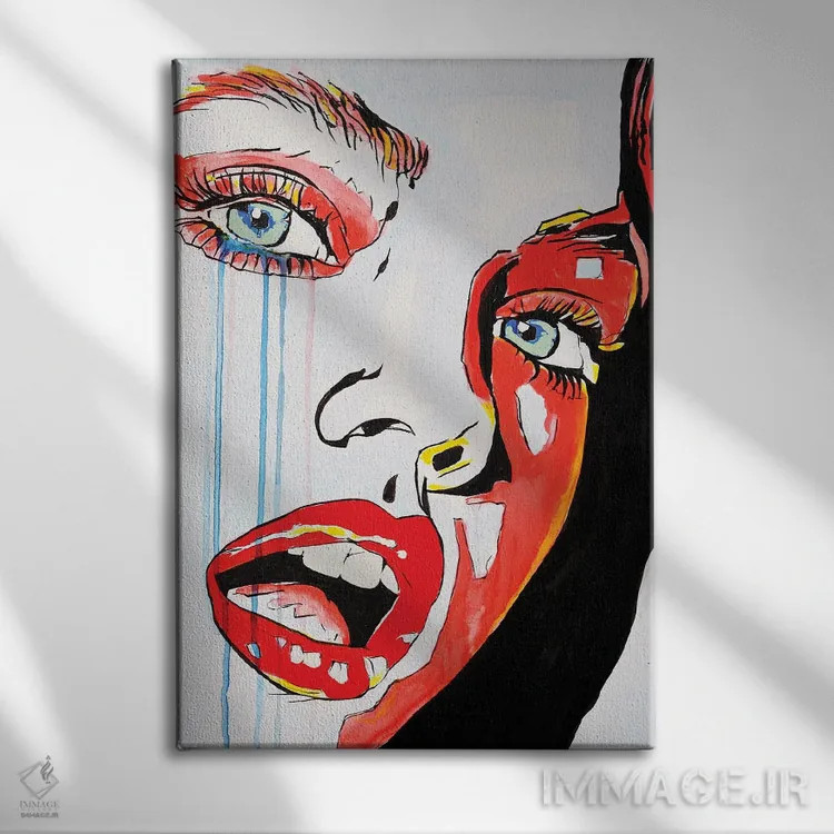 تابلو ۱۹۸۵ (سال) اثر احمد شریف - نمای روبهرو روی دیوار