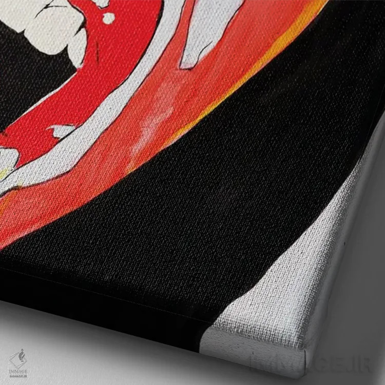 تابلو ۱۹۸۵ (سال) اثر احمد شریف - نمای نزدیک بافت بوم