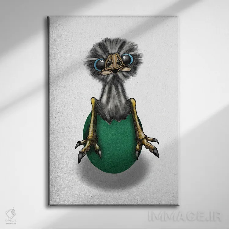 تابلو فرار (یا رها شدن) اثر آن هاچینسون - نمای روبهرو روی دیوار