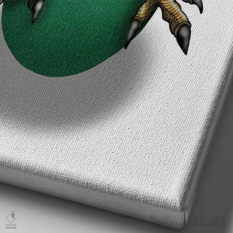 تابلو فرار (یا رها شدن) اثر آن هاچینسون - نمای نزدیک بافت بوم