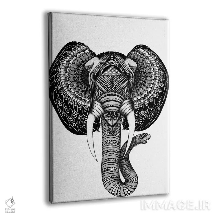 تابلو فیل "الویس" اثر آن هاچینسون - نمای پرسپکتیو محصول