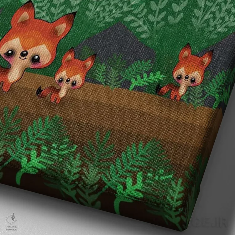 تابلو به نور ماه اثر آن هاچینسون - نمای نزدیک بافت بوم