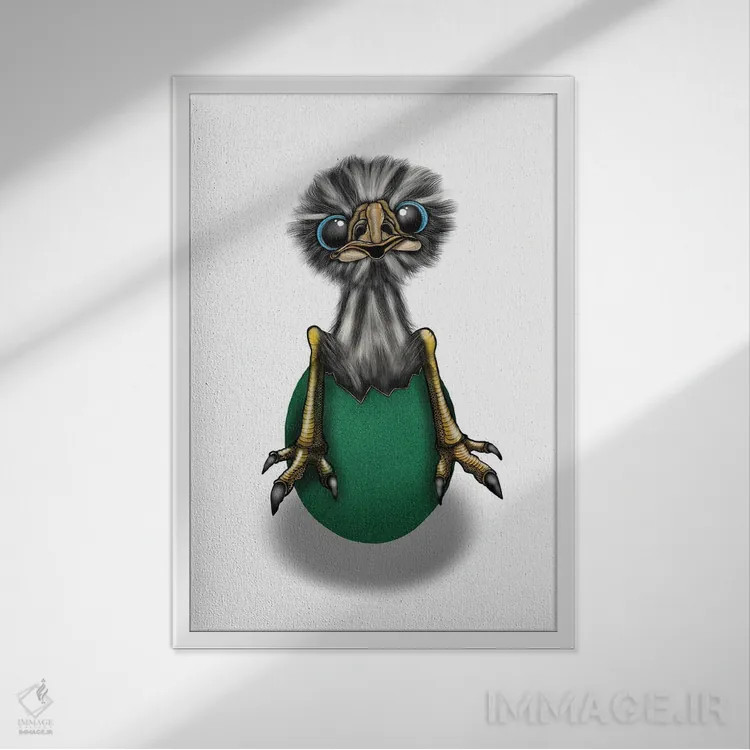 تابلو فرار (یا رها شدن) اثر آن هاچینسون - نمای قابدار سفید