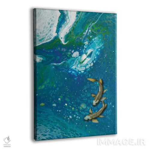 تابلو سایههای مرمری ماهی کوی اثر آن هاچینسون - نمای پرسپکتیو محصول