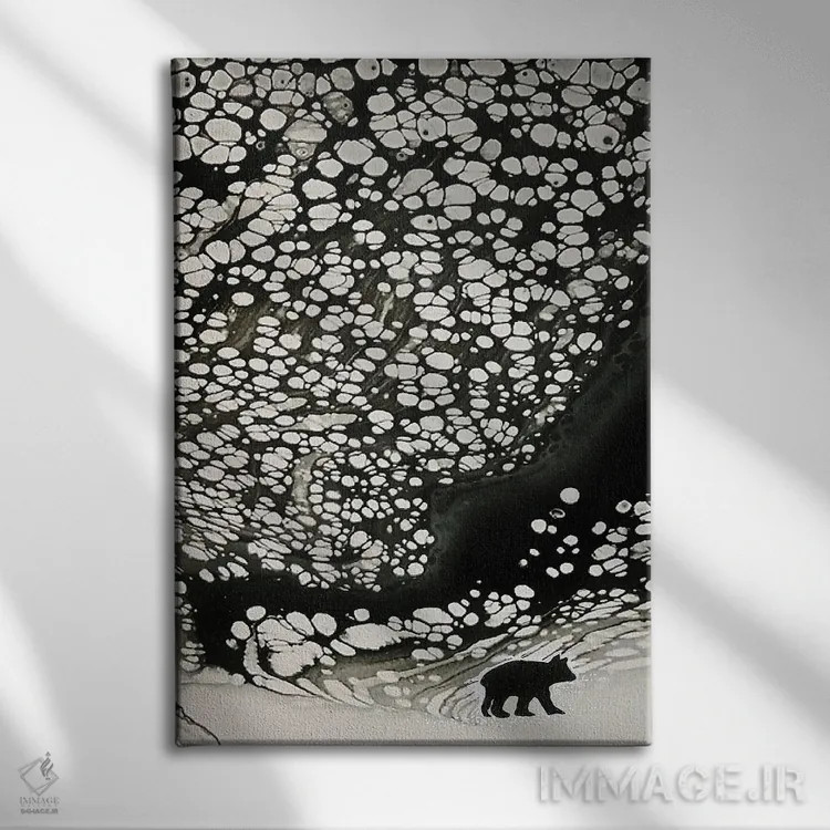 تابلو پیادهروی طولانی تا خانه اثر آن هاچینسون - نمای روبهرو روی دیوار