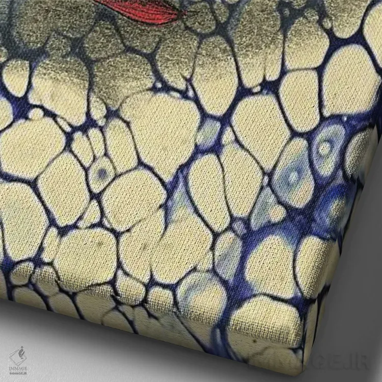 تابلو در کمعمقی (آب کمعمق) اثر آن هاچینسون - نمای نزدیک بافت بوم