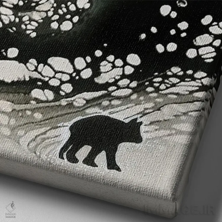 تابلو پیادهروی طولانی تا خانه اثر آن هاچینسون - نمای نزدیک بافت بوم