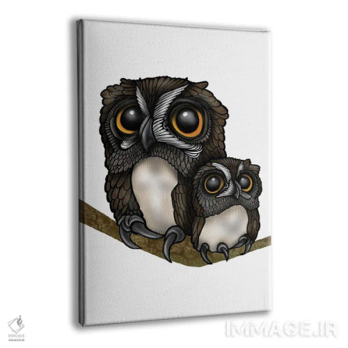 تابلو جغدها اثر آن هاچینسون - نمای پرسپکتیو محصول