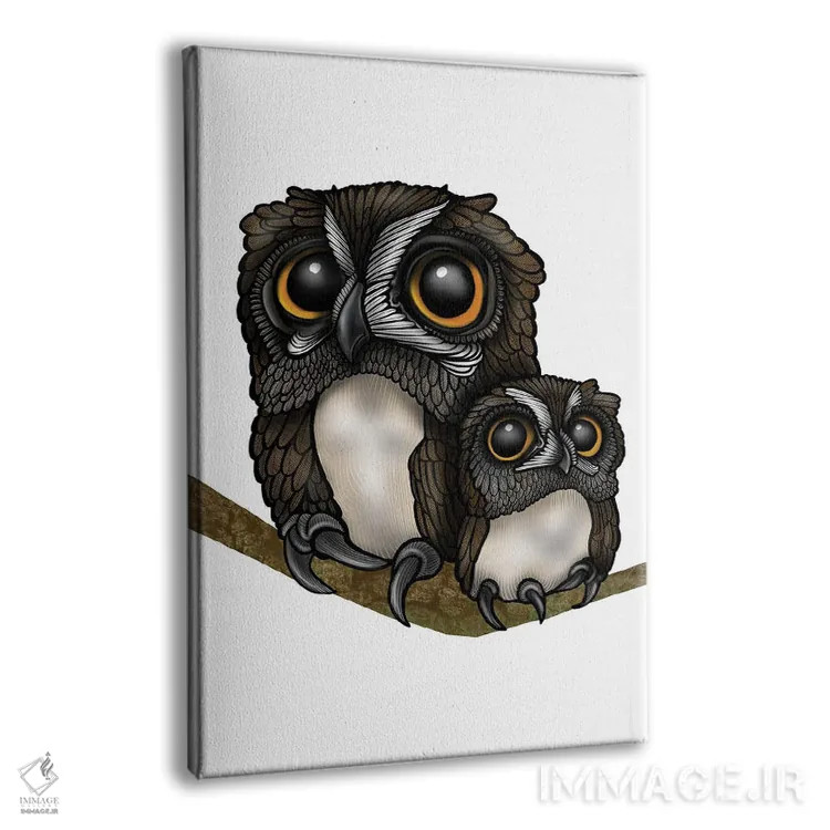 تابلو جغدها اثر آن هاچینسون - نمای پرسپکتیو محصول