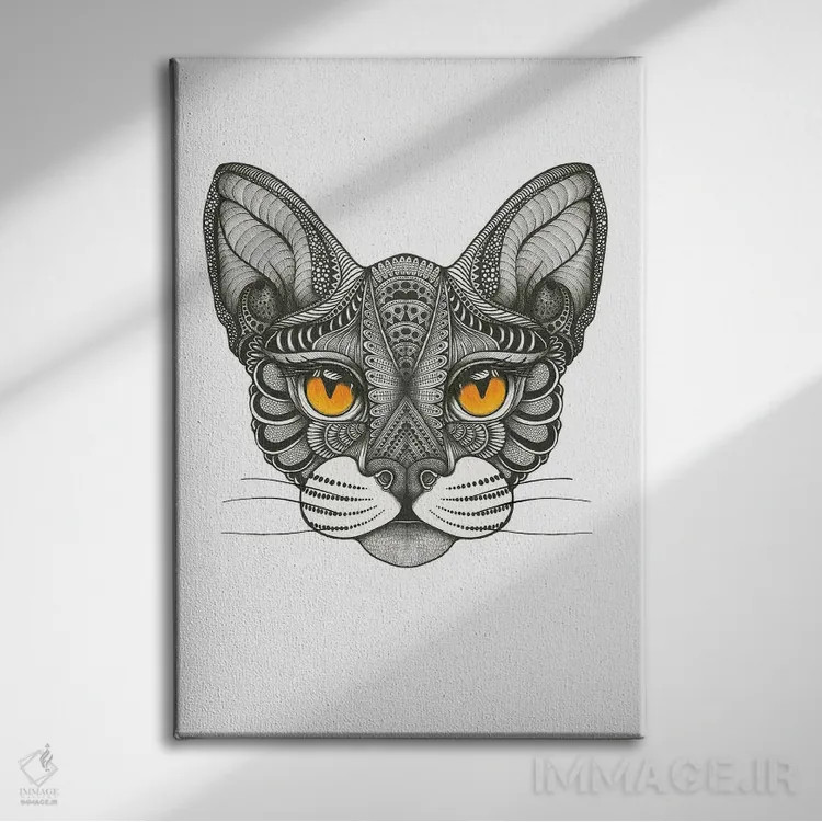تابلو گربه دالی (پیکابو) اثر آن هاچینسون - نمای روبهرو روی دیوار