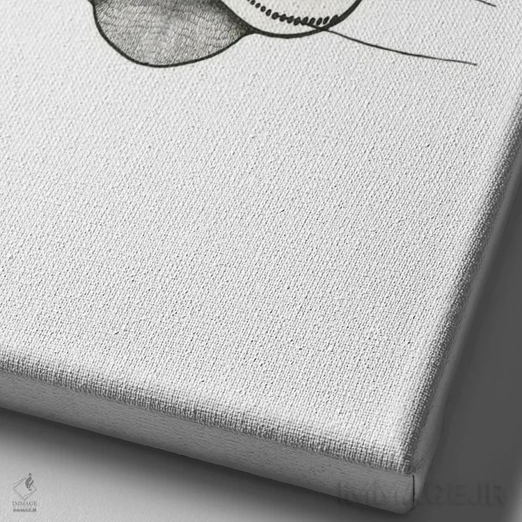 تابلو گربه دالی (پیکابو) اثر آن هاچینسون - نمای نزدیک بافت بوم