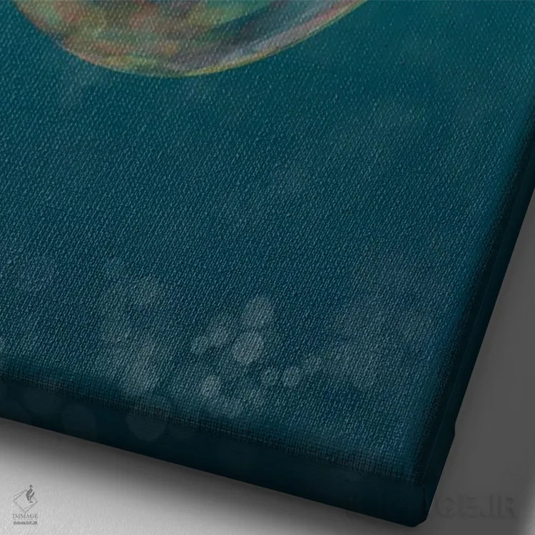 تابلو سیاره را نجات بده اثر آن هاچینسون - نمای نزدیک بافت بوم