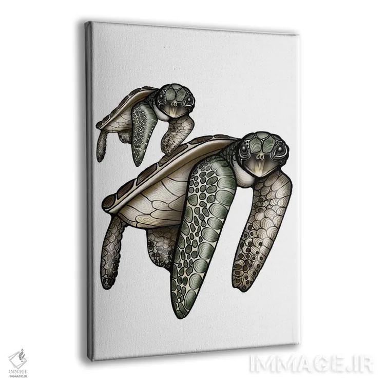 تابلو زمان لاکپشت اثر آن هاچینسون - نمای پرسپکتیو محصول