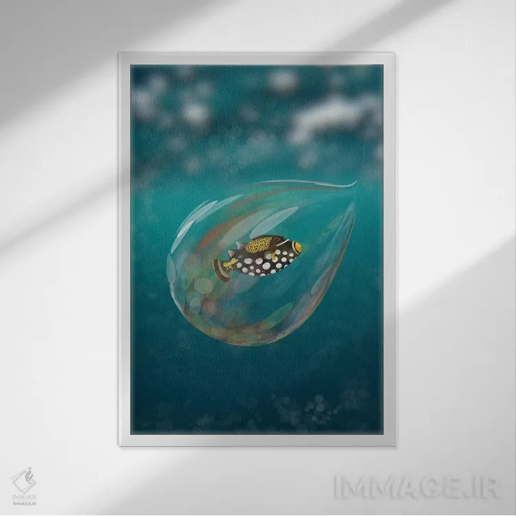 تابلو سیاره را نجات بده اثر آن هاچینسون - نمای قابدار سفید