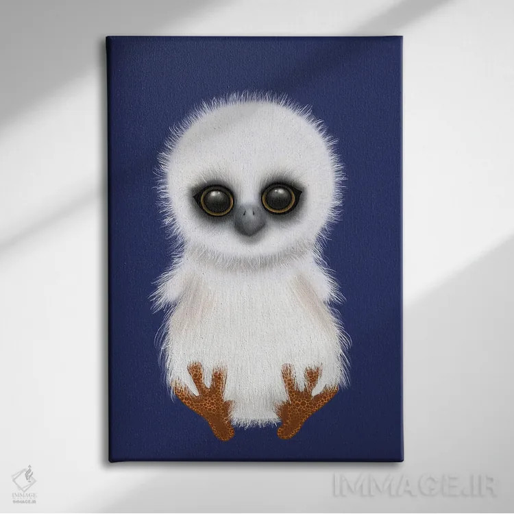 تابلو مرغ کوچولویی به نام چارلی اثر آن هاچینسون - نمای روبهرو روی دیوار