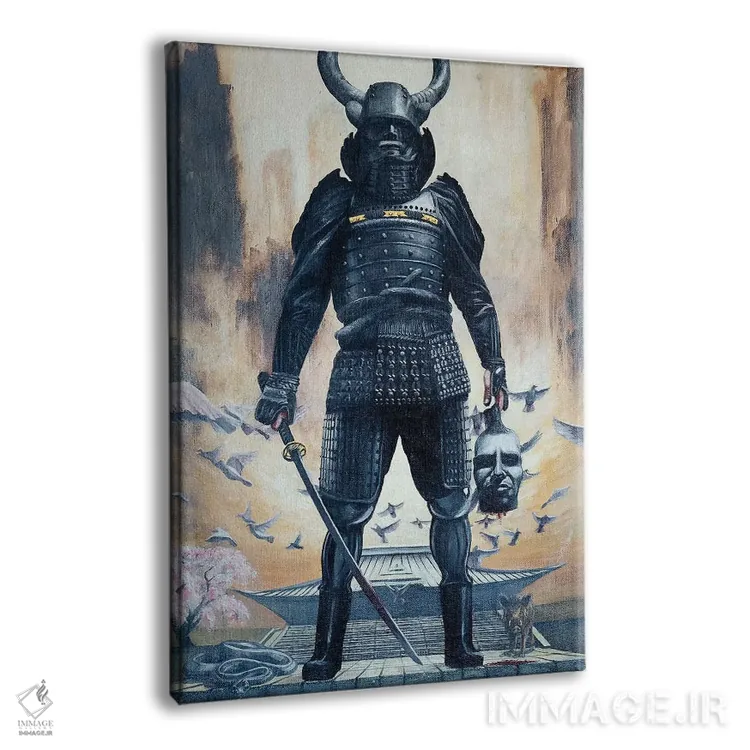 تابلو خدای جنگ اثر الک هاکسلی - نمای پرسپکتیو محصول