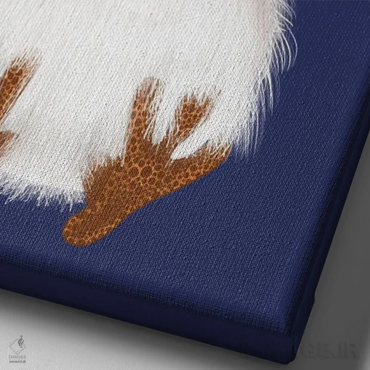 تابلو مرغ کوچولویی به نام چارلی اثر آن هاچینسون - نمای نزدیک بافت بوم