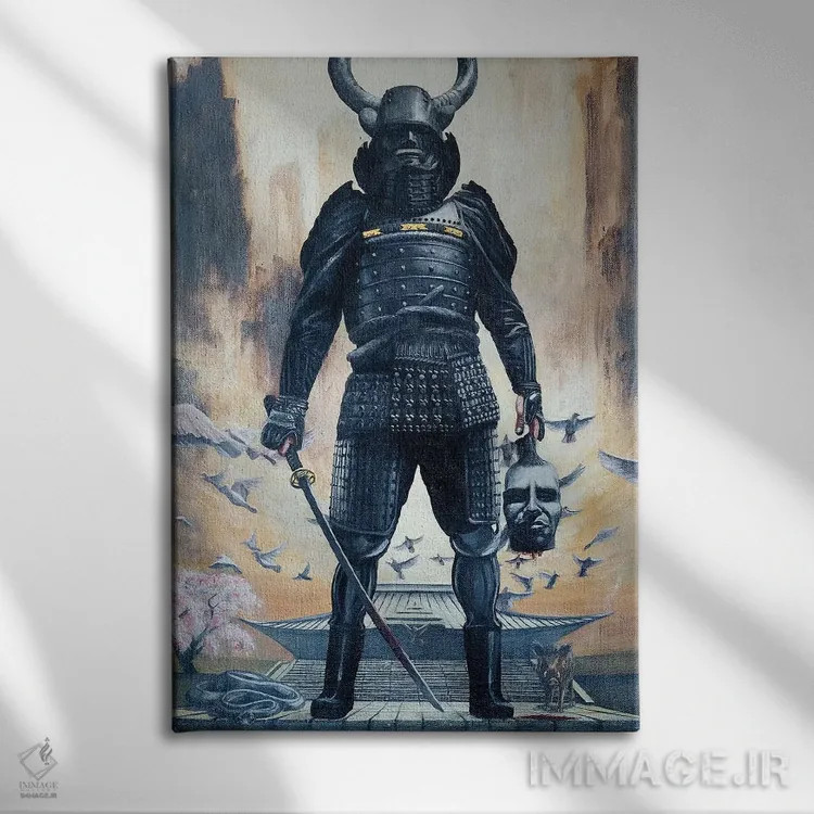 تابلو خدای جنگ اثر الک هاکسلی - نمای روبهرو روی دیوار