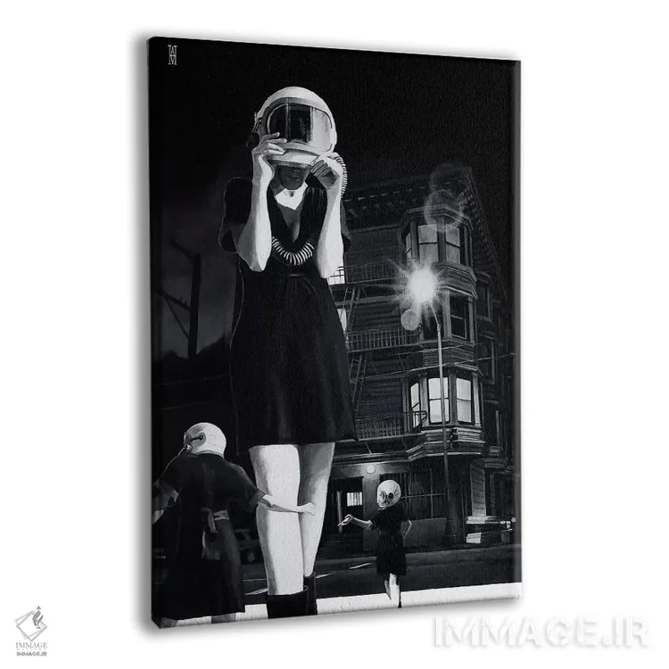 تابلو یک تکه آرامش از من (مفهومی) اثر الک هاکسلی - نمای پرسپکتیو محصول