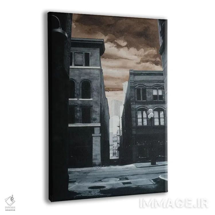 تابلو کوچهای نزدیک جکسون استریت اثر الک هاکسلی - نمای پرسپکتیو محصول