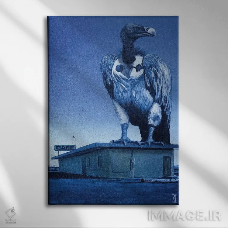 تابلو غروب کرکس اثر الک هاکسلی - نمای روبهرو روی دیوار