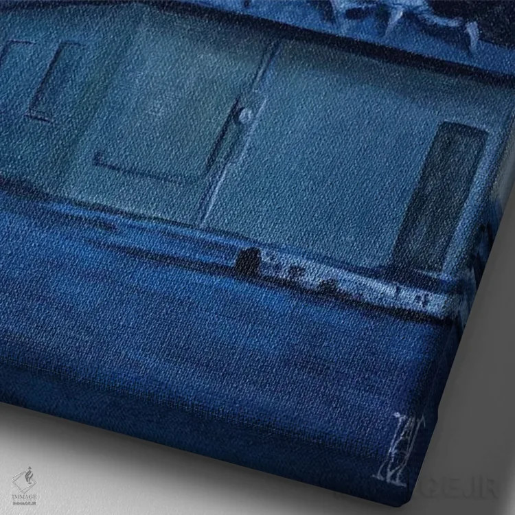 تابلو غروب کرکس اثر الک هاکسلی - نمای نزدیک بافت بوم