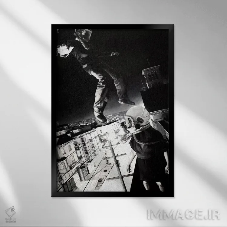 تابلو فیلمور خواب است (نام خاص، شاید مکان) اثر الک هاکسلی - نمای قابدار مشکی