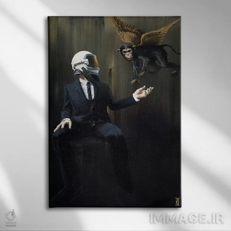 تابلو بیا و جذب کن اثر الک هاکسلی - نمای روبهرو روی دیوار