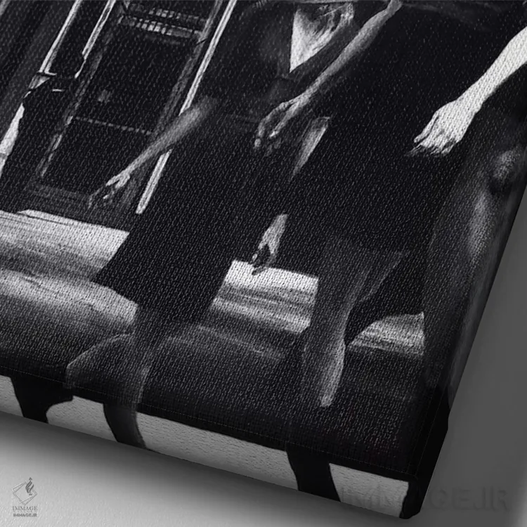 تابلو این راه میآید (مفهومی) اثر الک هاکسلی - نمای نزدیک بافت بوم